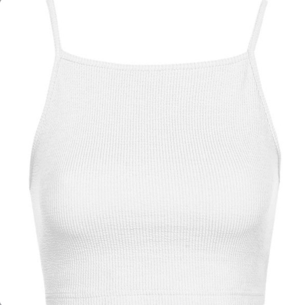 Topshop Ribbed Crop Top - Picture 7 of 7